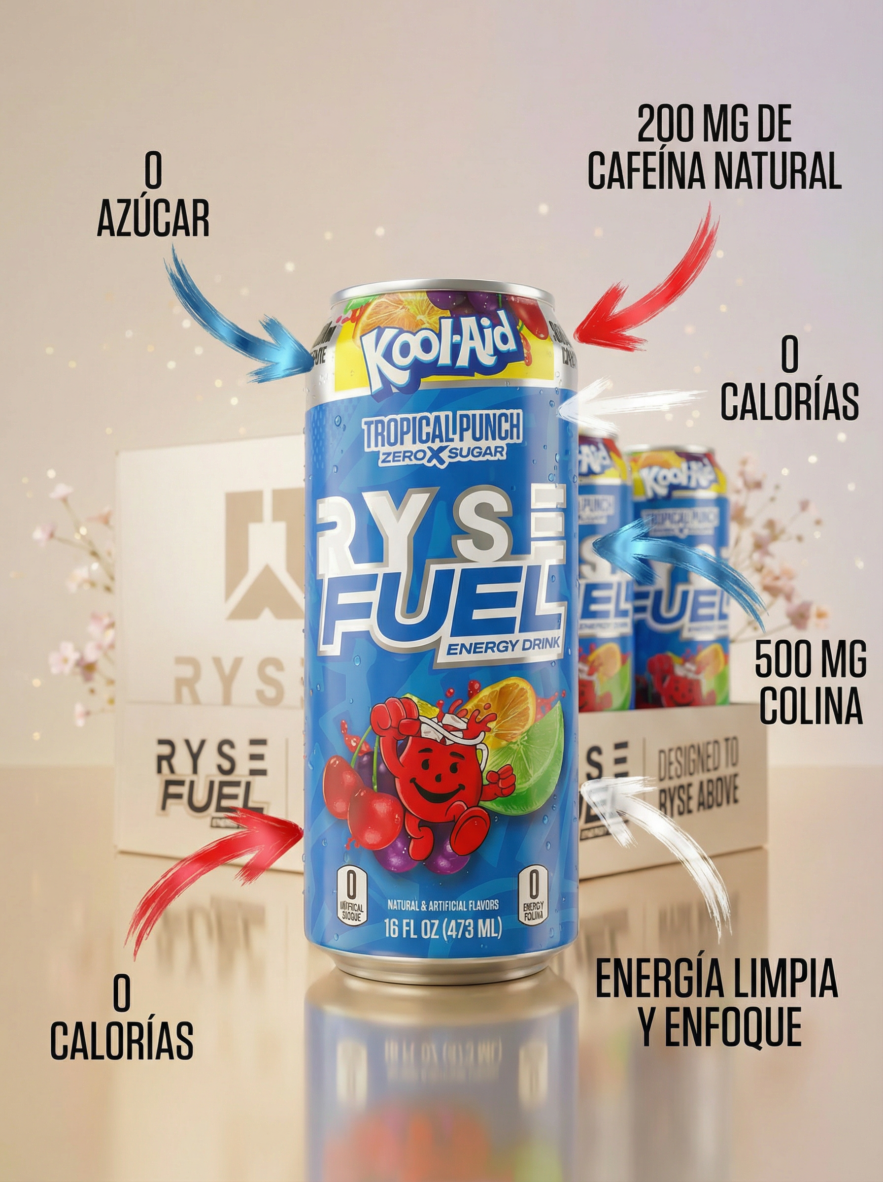 RYSE Fuel – Kool‑Aid Tropical Punch