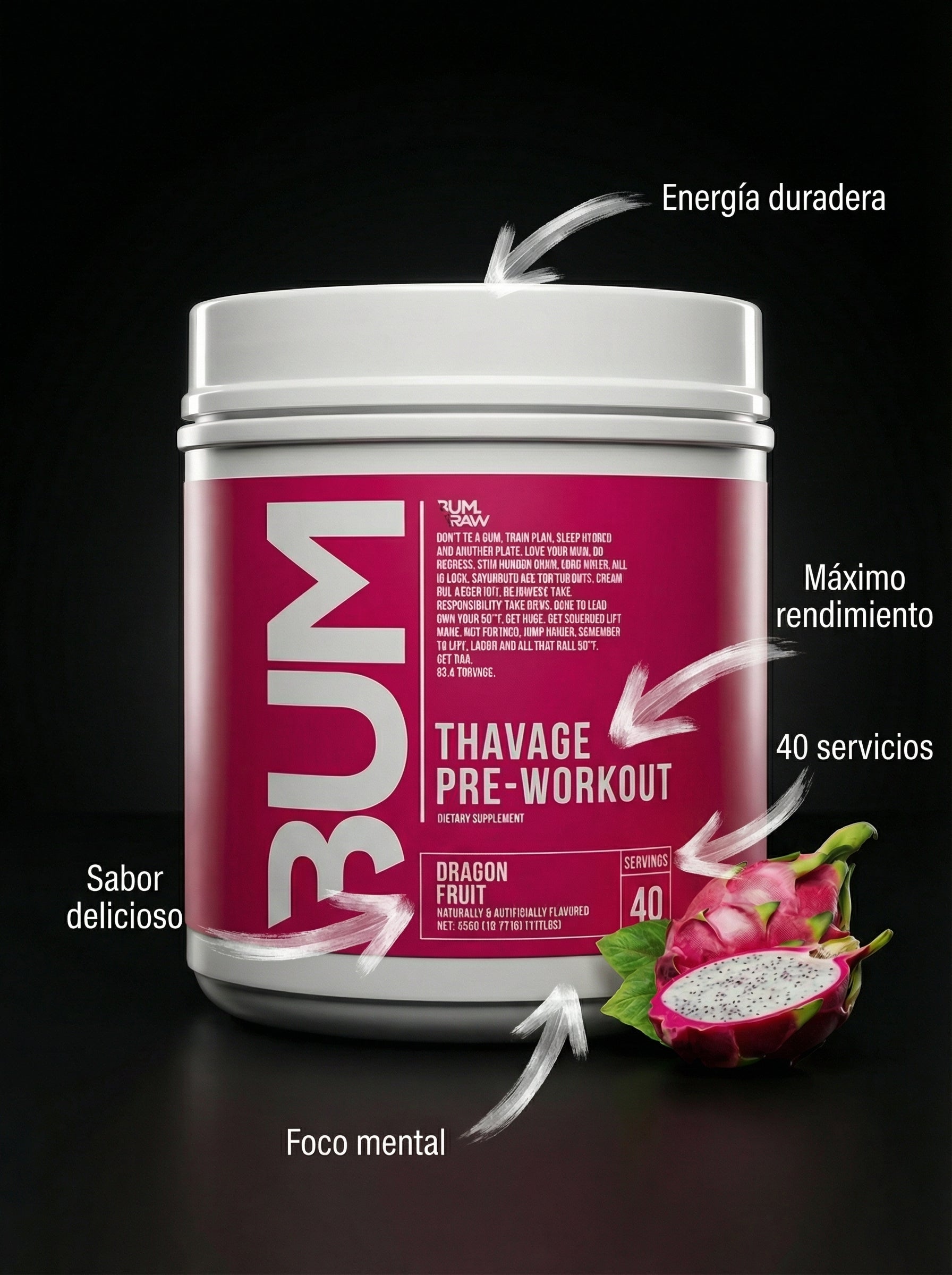 CBUM X RAW-CBUM THAVAGE 40 SERV