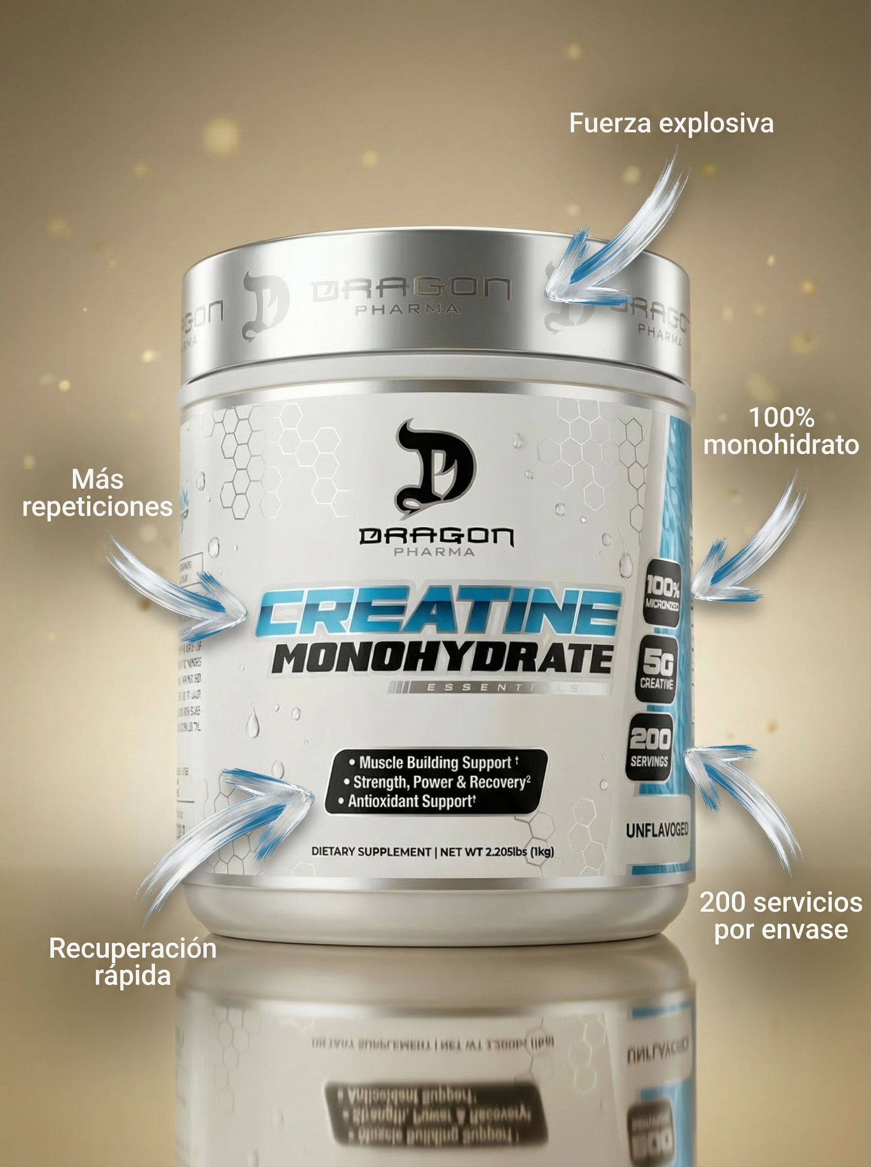 Dragon Creatina Monohidratada 1 kg