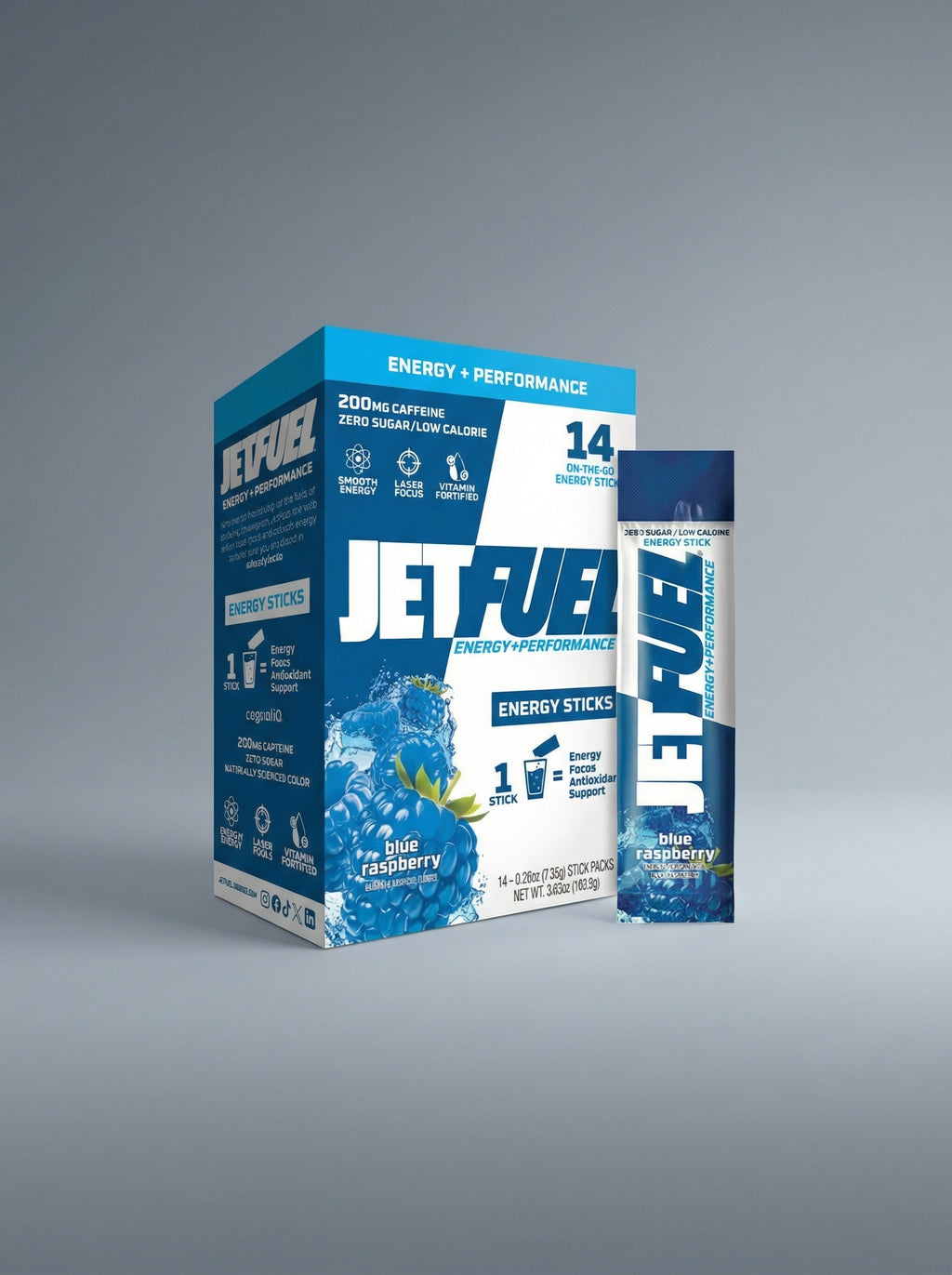 BEBIDA GAT JETFUEL ENERGY DRINK 12PACK BLUE RASPBERRY