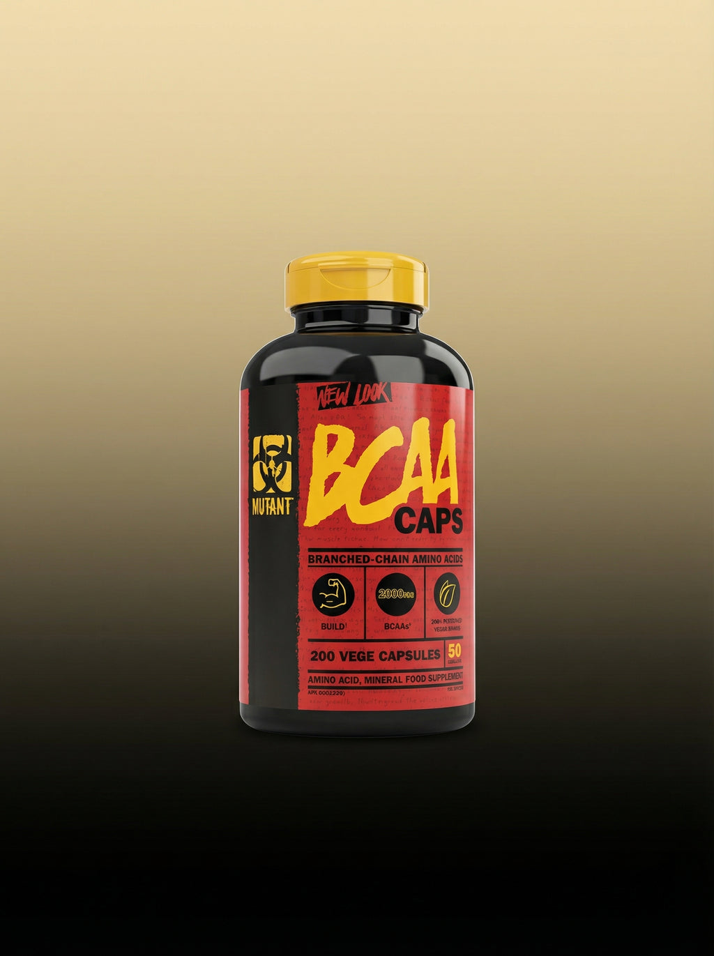 MUTANT BCAA 200 CAPS 50 SERV SIN SABOR