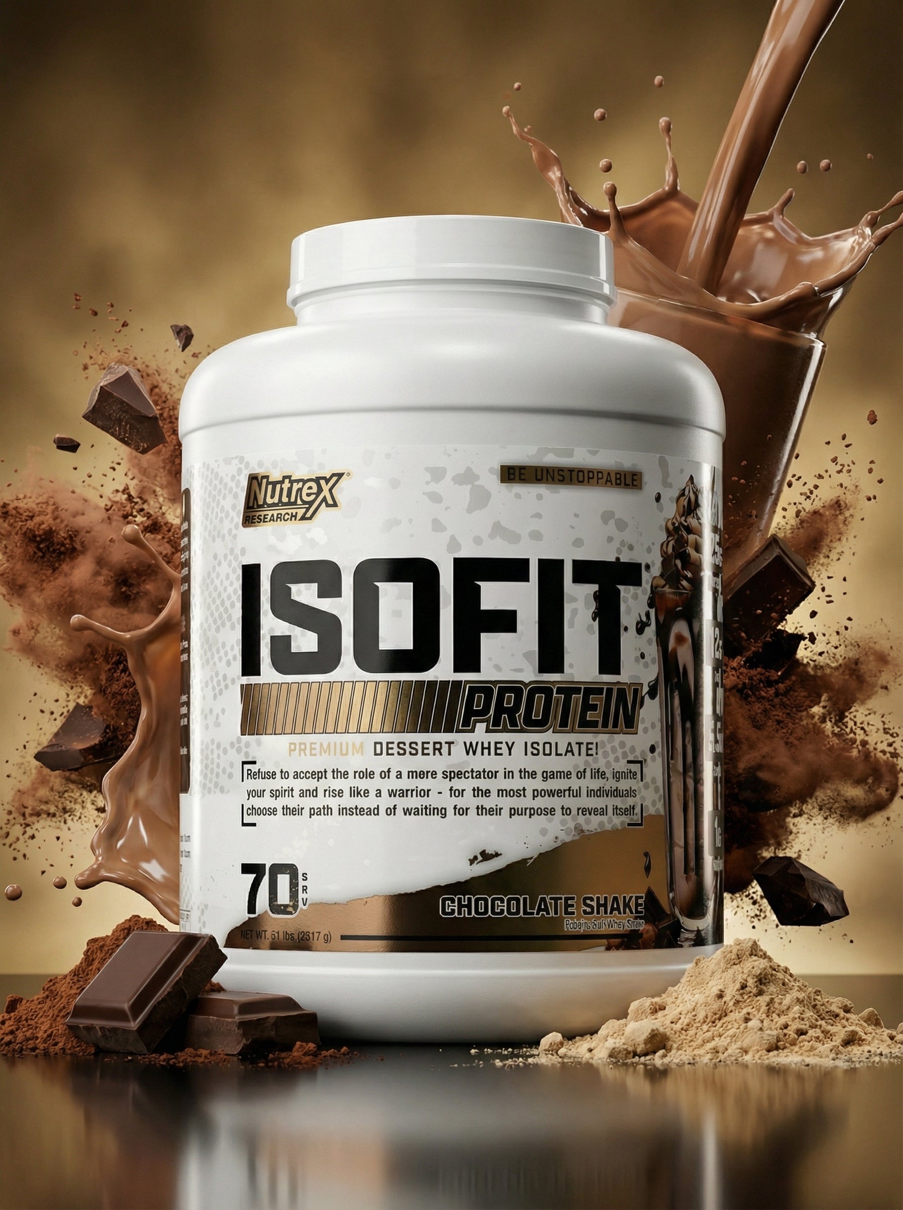 NUTREX ISOFIT 5 LB CHOCOLATE SHAKE