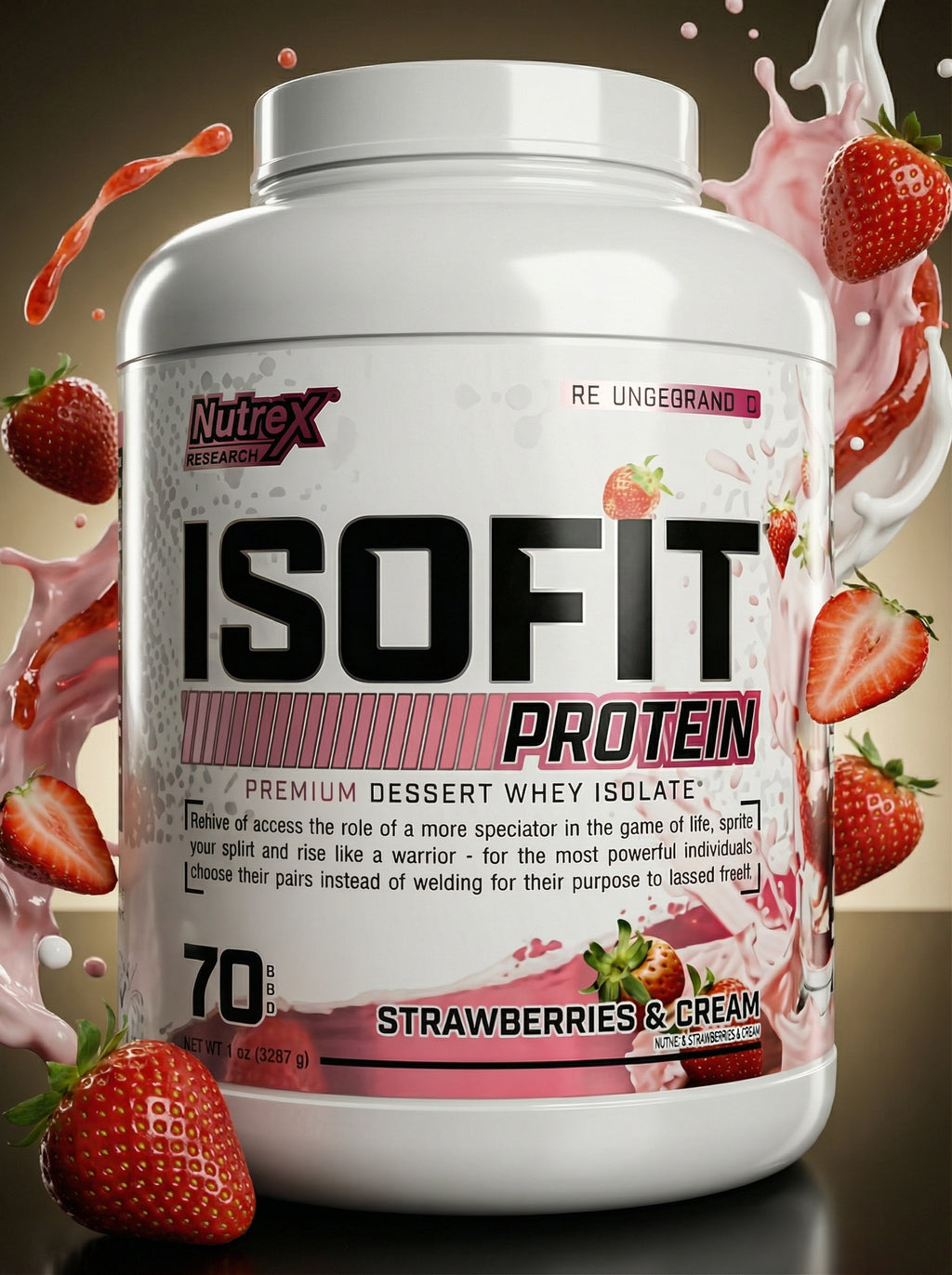 NUTREX ISOFIT 5 LB STRAWBERRY AND CREAM