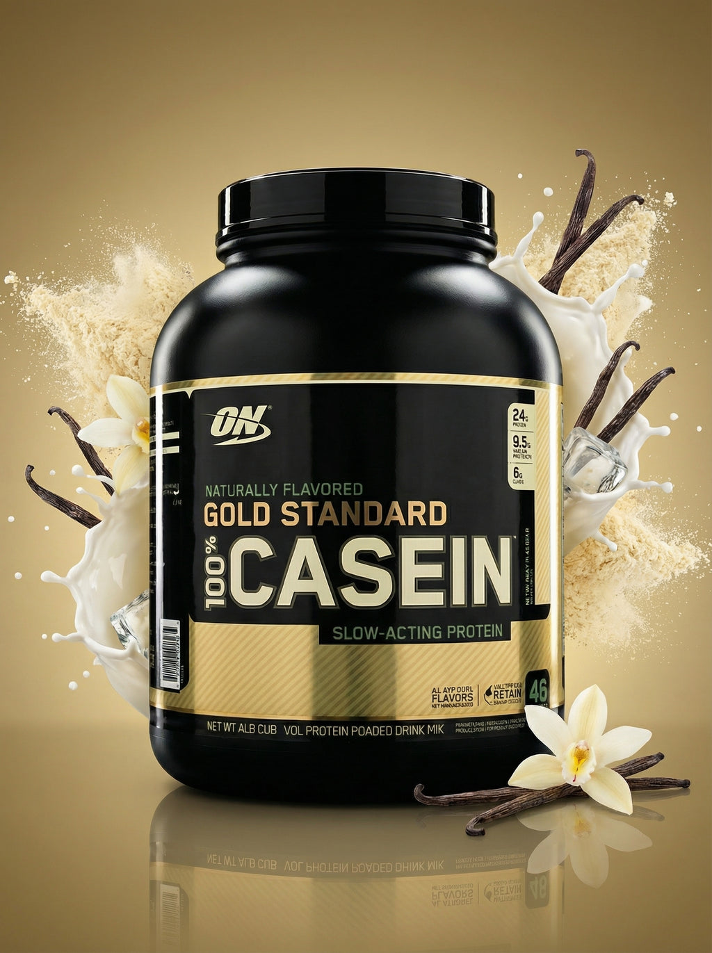 ON CASEIN  4 LB CREAM VAINILLA