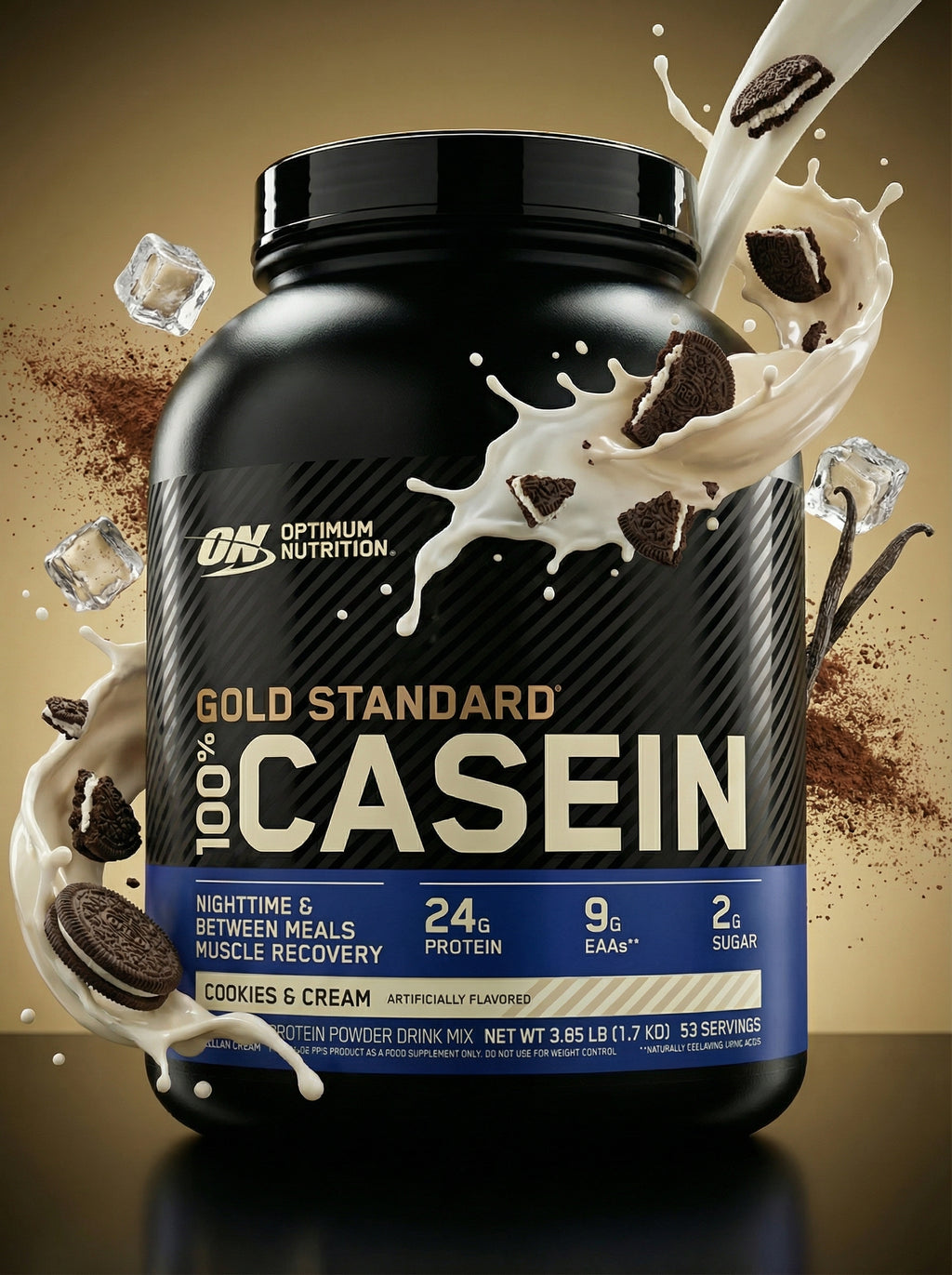 ON CASEIN  4 LB COOKIES AND CREAM