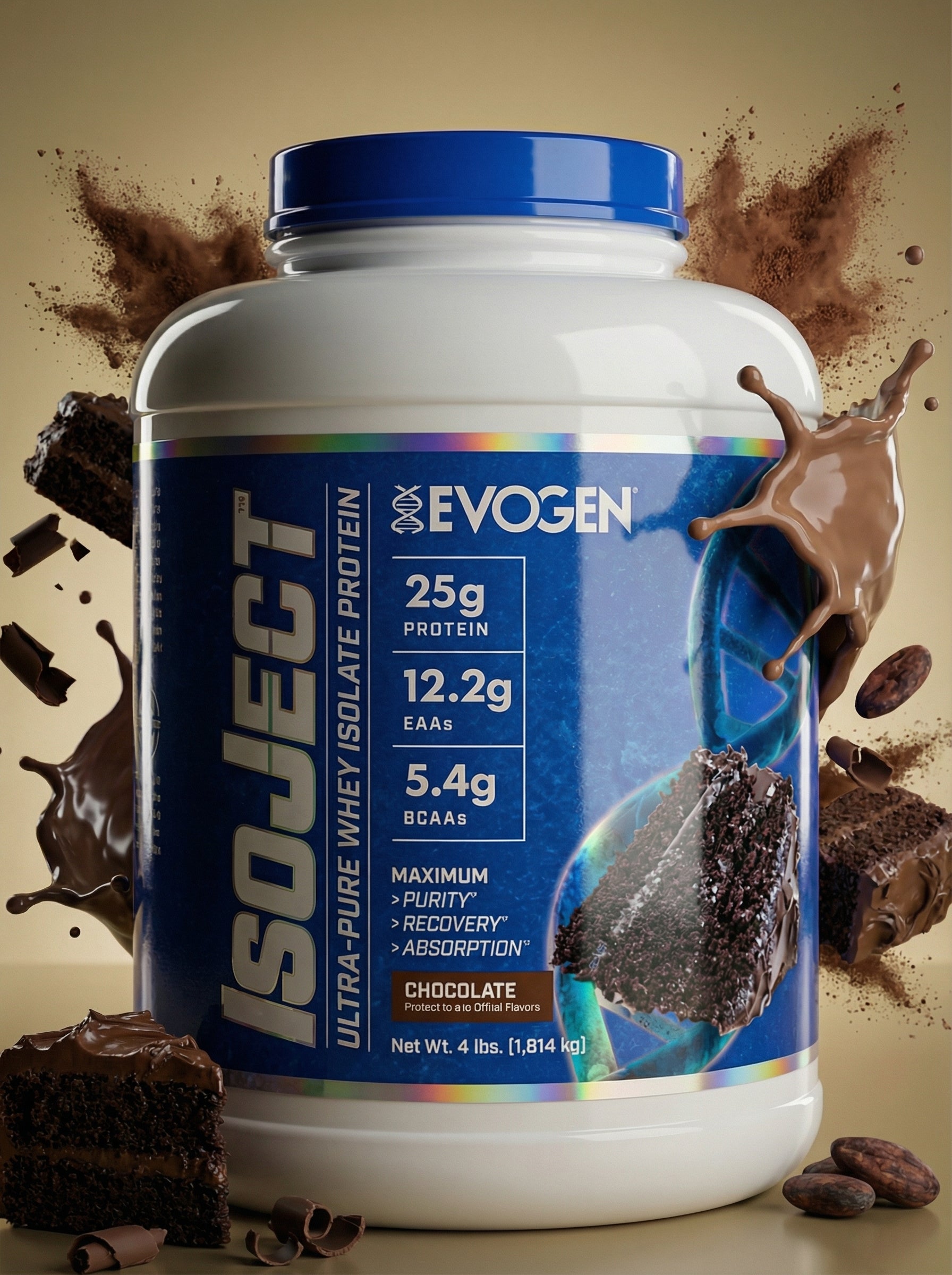 EVOGEN ISO JECT4 LBS CHOLATE PEANUTE BUTTER