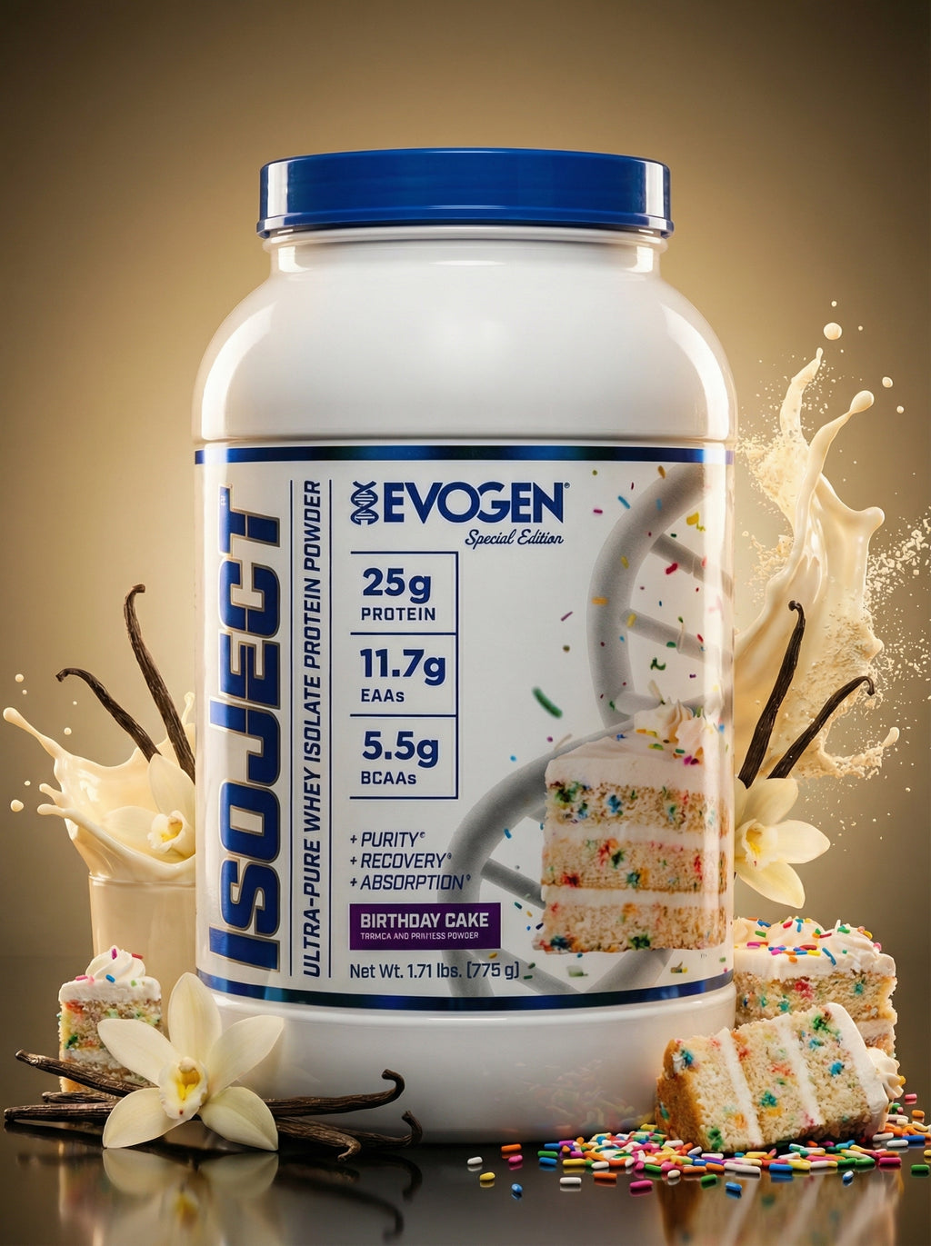 EVOGEN ISOJECT 1.77 LBS BIRTHDAY CAKE
