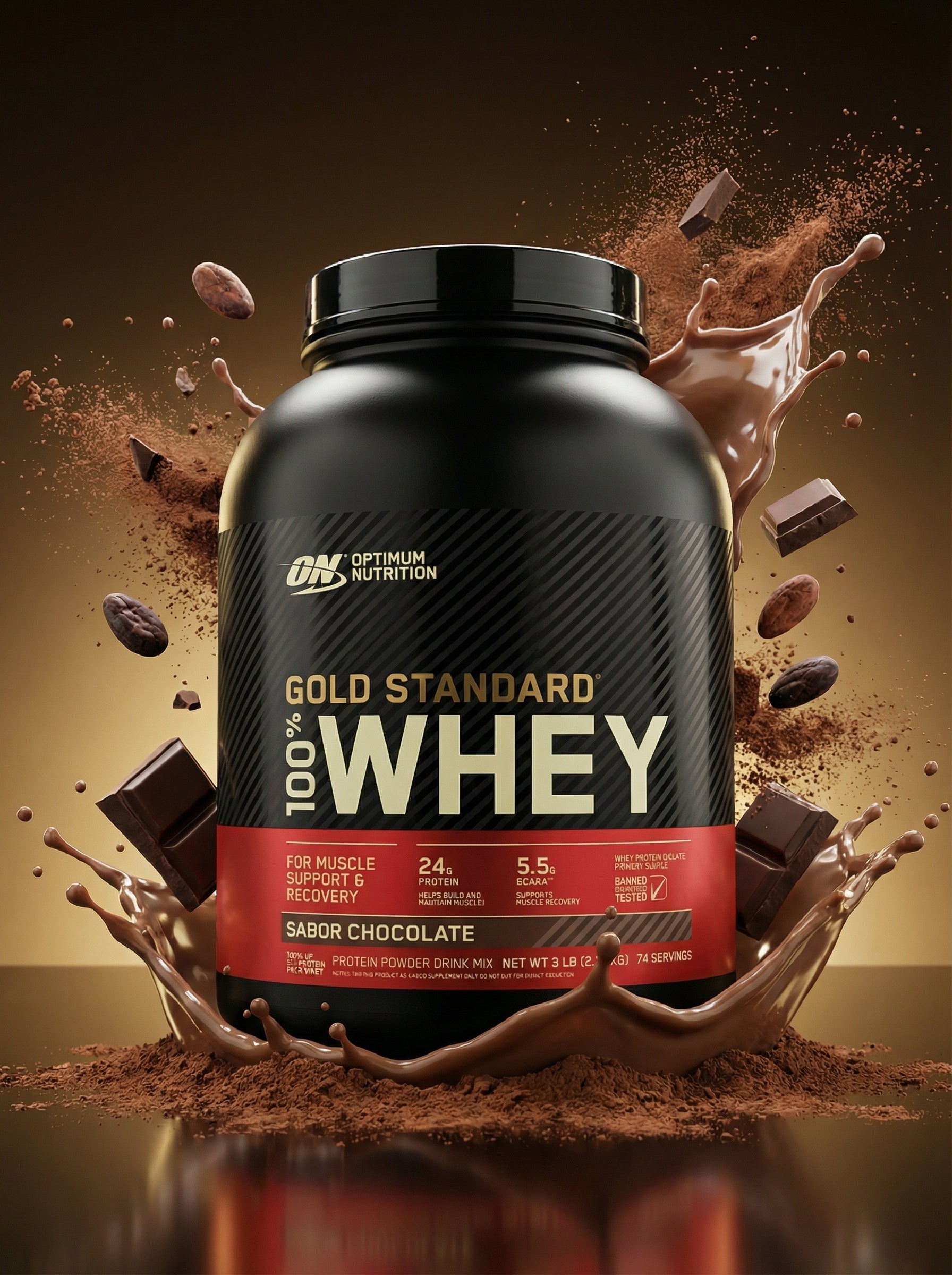 ON GOLD STANDAR ISOLATE 5 LBS CHOCOLATE
