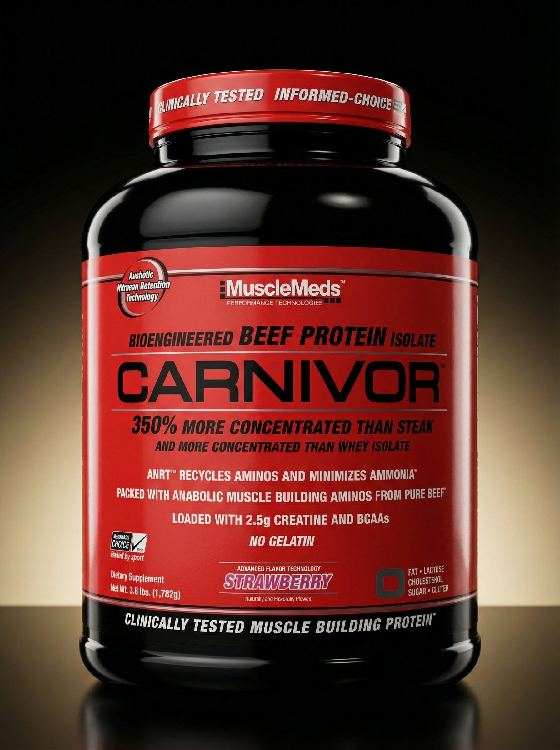 MUSCLEMEDS CARNIVOR 4 LB STRAWBERRY