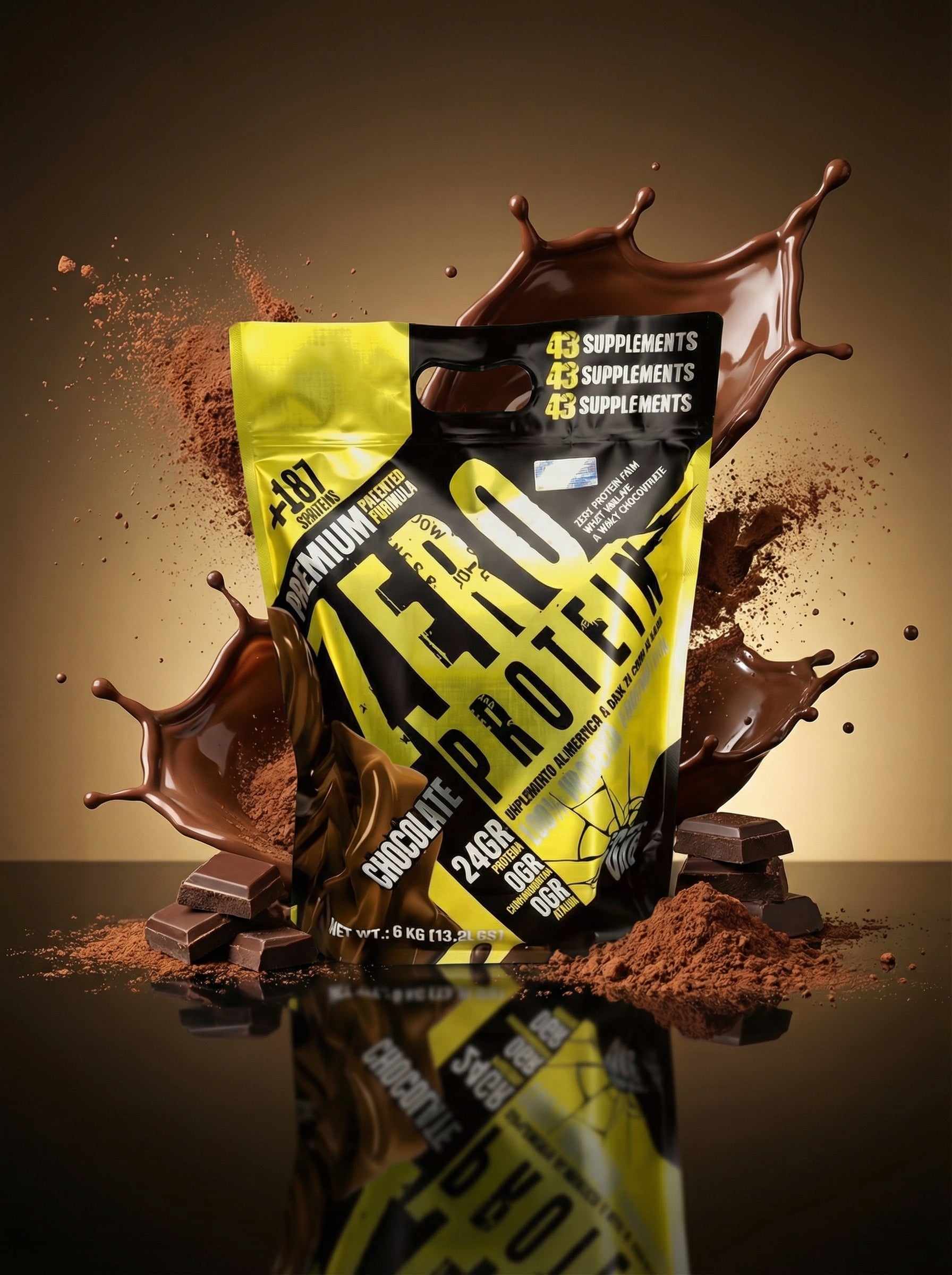 43 ZERO PROTEINA 1KG CHOCOLATE
