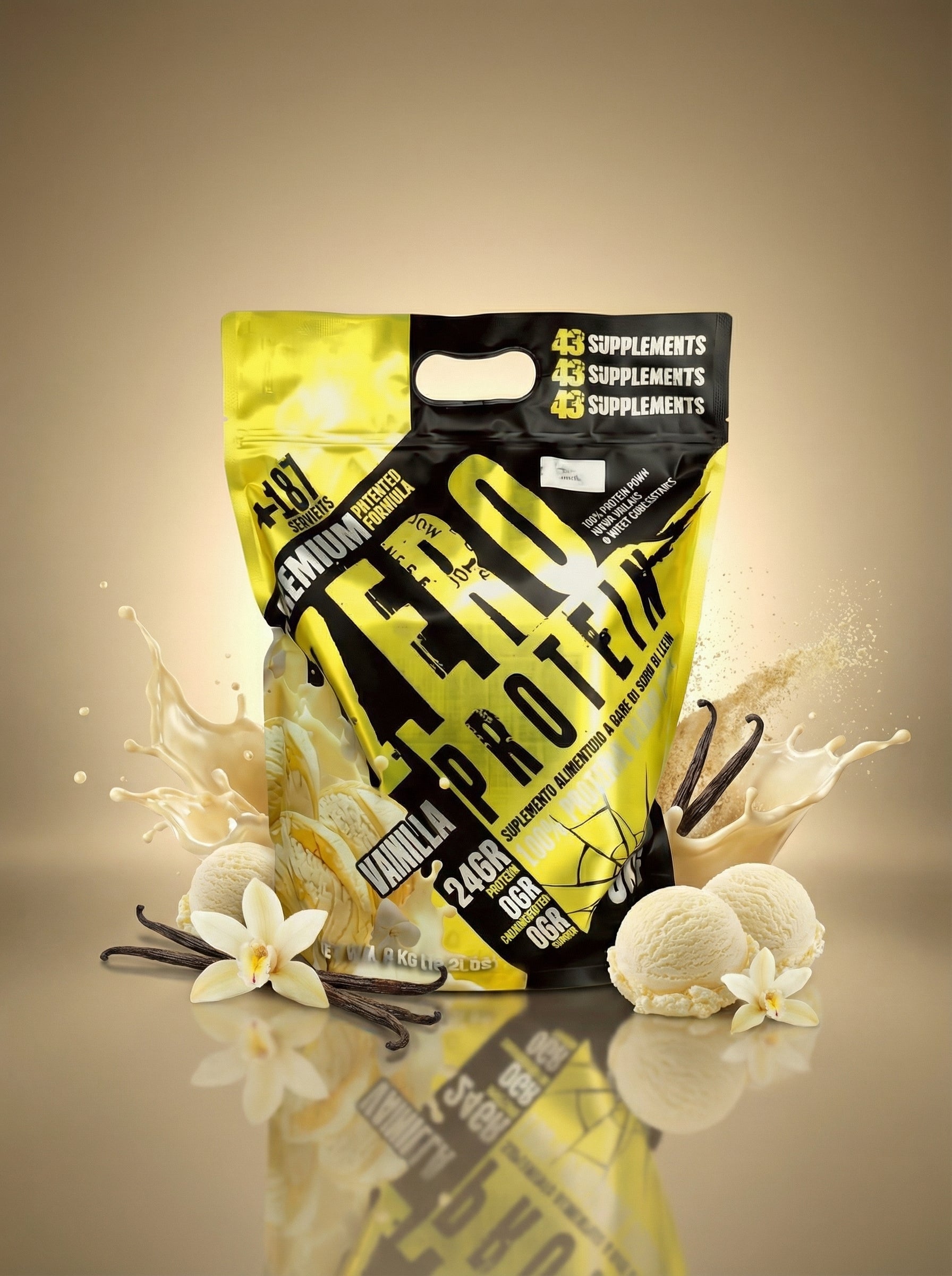 43 ZERO PROTEINA 1KG CHOCOLATE