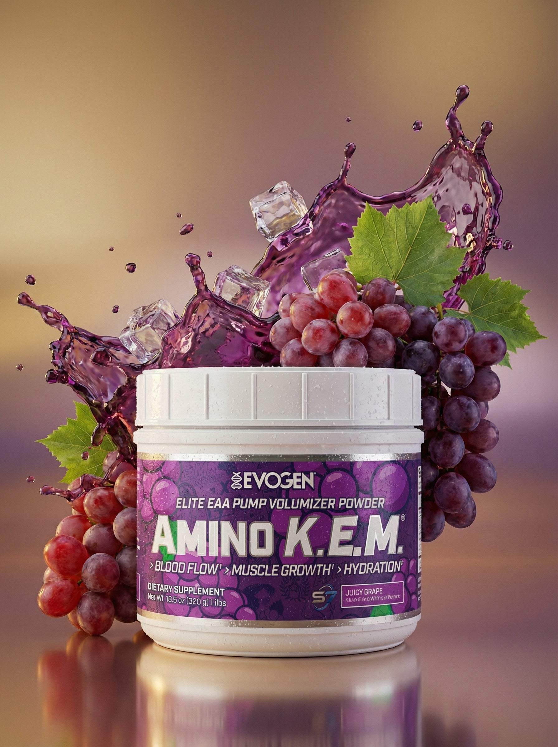 EVOGEN AMINO KEM 30SERV JUICY GRAPE