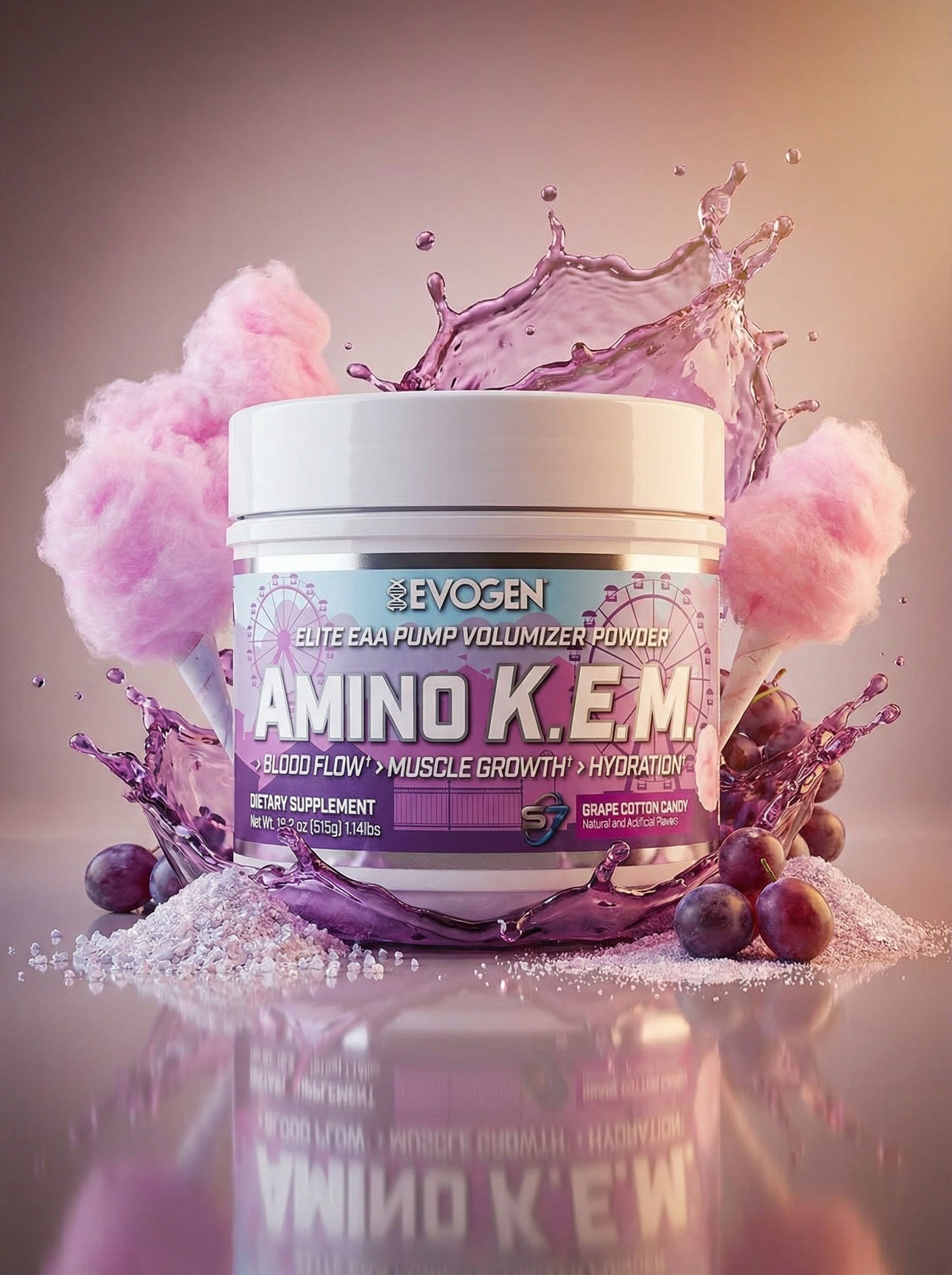 EVOGEN AMINO KEM 30SERV JUICY GRAPE
