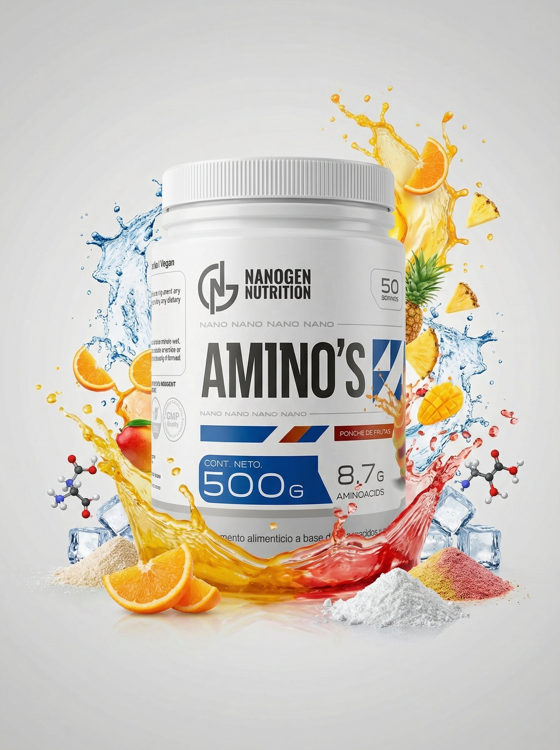 NANOGEN AMINOACIDOS 50 SERV MANGO