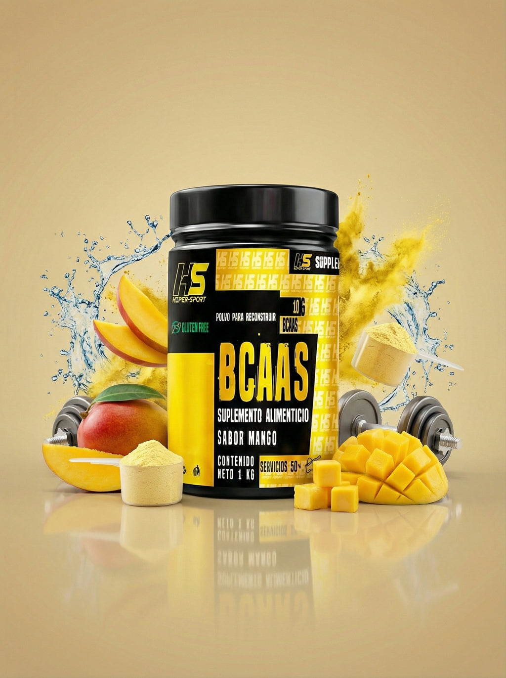 HS BCAA 90 SERV MANGO