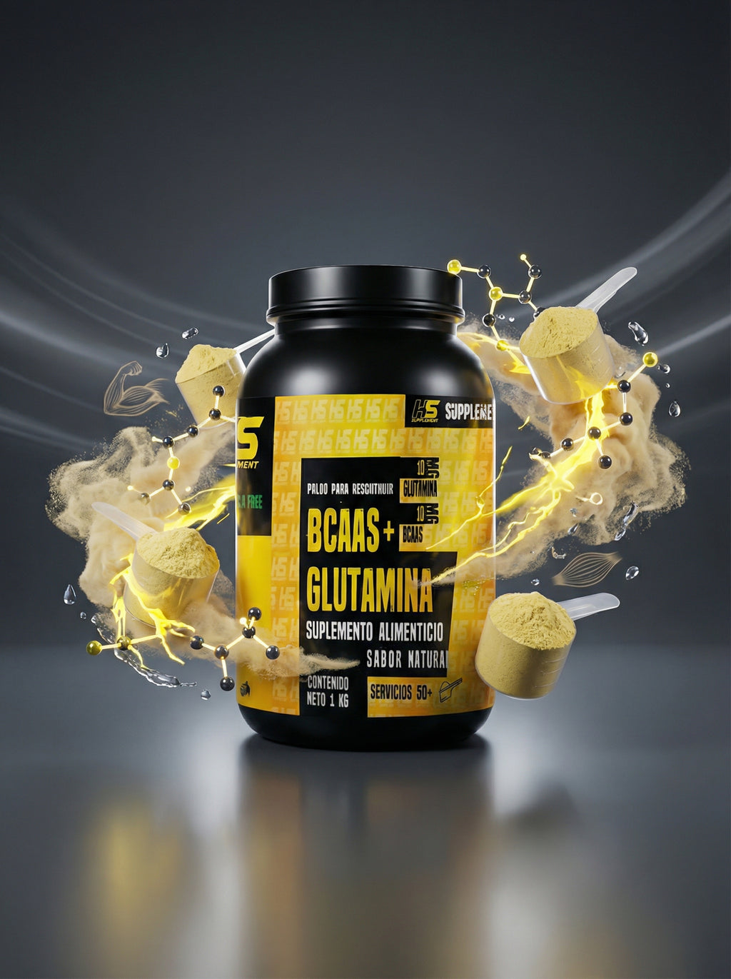 HS BCAAS + GLUTAMINA 90 SERV